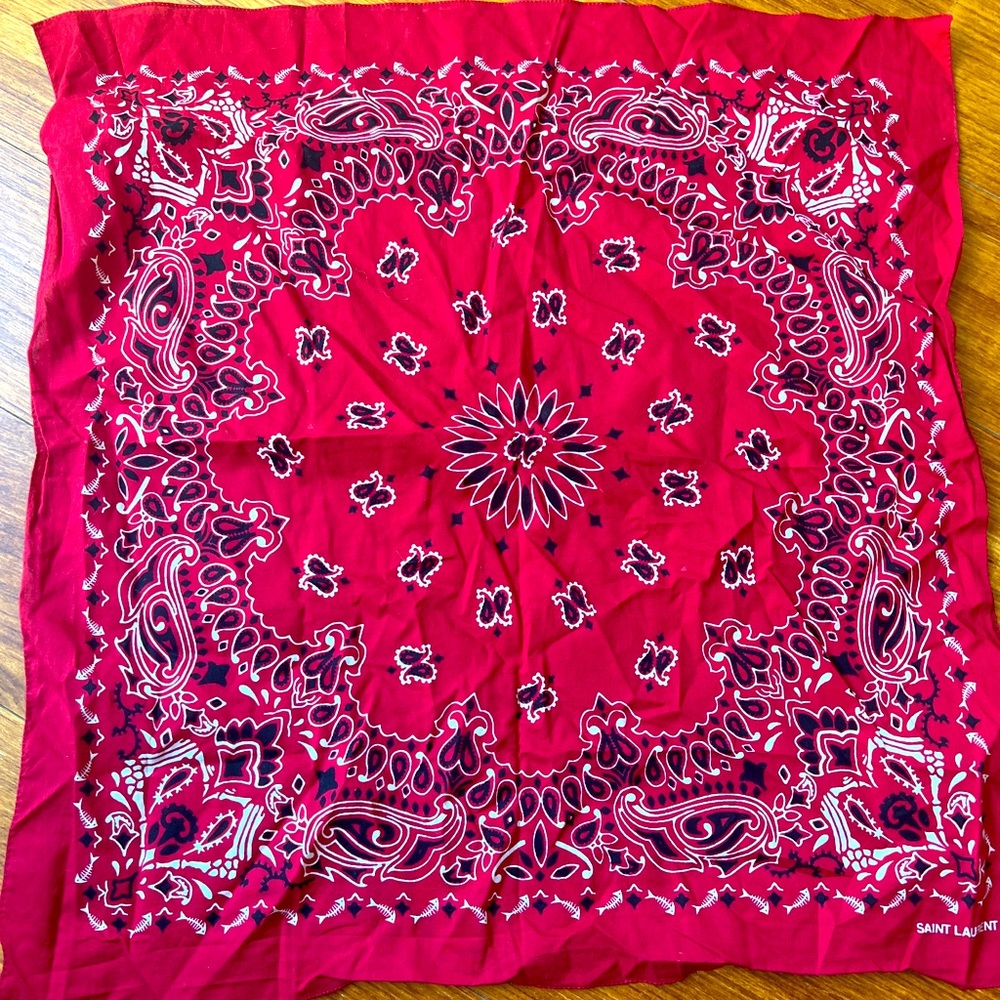 COPY - YSL red bandanna